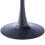 Round Dining Table - 90cm Black MDF Top with Metal Tulip Base 4
