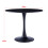 Round Dining Table - 90cm Black MDF Top with Metal Tulip Base 5