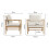 Teddy Bear Fur Wooden Armchair 6