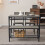 4 Piece Kitchen Dining Table Set w/ 2 Chairs and a Bench Home Kitchen Bar Pub Apartment 21