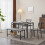 4 Piece Kitchen Dining Table Set w/ 2 Chairs and a Bench Home Kitchen Bar Pub Apartment 2