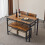 4Piece Kitchen Dining Table w/ 2 Chairs & a Bench for Home Kitchen Bar Pub Apartment 5