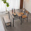 4Piece Kitchen Dining Table w/ 2 Chairs & a Bench for Home Kitchen Bar Pub Apartment 6