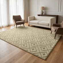(120x170cm, Maze Mink) Carved Area Rugs-Soft Cut Pile Living Rooms Carpets