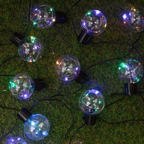 Premier 9.5m 100 LED Christmas Ball String Lights in Multi-Coloured 1