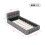 (3ft Single, Gray) Upholstered Bed Frame with Tufted Headboard & Slatted Base, Linen 6