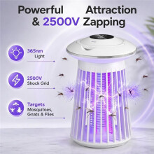 Tragbarer Insektenvernichter, Elektrischer Mückenvernichter, Fliegenvernichter für Drinnen und Draußen, Zimmer, Wohnmobil, Campingzelt