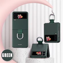 Phone case for 6.7 inch flip phone shockproof cover with finger ring kickstand protective stand grip and flip phone everyday daily carry grip