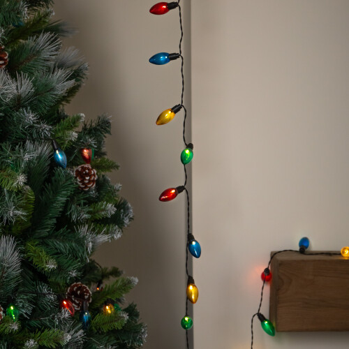 Samuel Alexander 12m 120 LED Multi-Action Christmas String Lights in Multi-Coloured