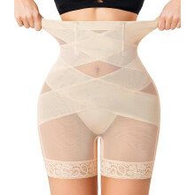 Schlankheitsslip Formende Unterwäsche Hohe Taille Beige Größe S — figurformende unterwäsche, shapewear slip