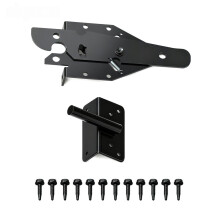 Self Locking Gate Catch for Secure Pool, Yard, and Garden - Heavy Duty Steel Construction