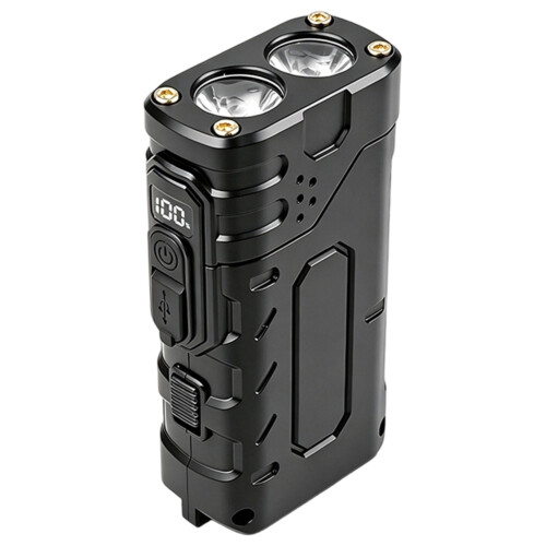 Hand Press Dynamo & USB Charging Flashlight, Portable LED Emergency Light for Outdoor Camping Hiking