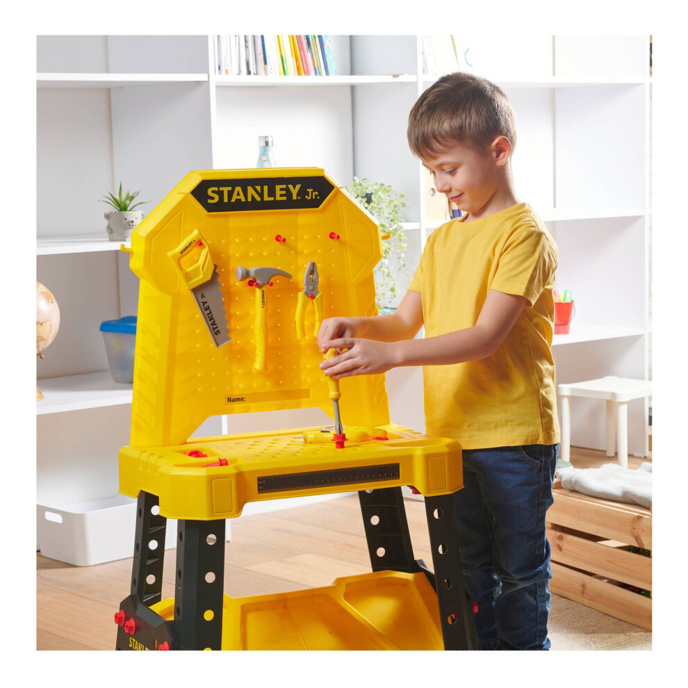 Toolset Stanley Jr Pretend Play Workbench, Drill & Toolset Construction Toy on ...