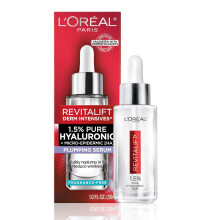 L'Oreal Paris Revitalift 1.5% Pure Hyaluronic Acid Serum for Face, Fragrance Free Skin Care for All Skin Types, 1 Oz