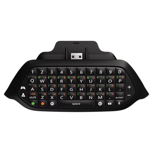 Gaming Chatpad Keyboard for  ONE Series X S Elite Wireless Controller with 3.5mm Audio Jack Backlit Plug and 1