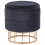 Beliani Storage Pouffe ELGIN Velvet Black 1