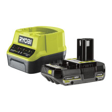 Ryobi - 1 One+ Lithium+ Battery 18V - 2Ah and 1 Fast Charger 2A - RC18120-120CG