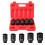 Faankiton 5PCS 1/2" Drive Deep Impact Socket Set, CR-MO Large Socket Set 1