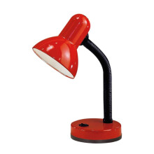 EGLO Desk lamp Basic, bedside table light made of steel and red plastic