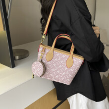 (Pink) Gentle light color presbyopia small tote bag