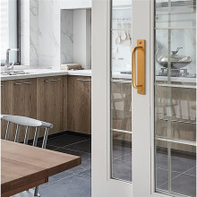 Sliding door handles 4 pieces 192mm stainless steel plate for barn cabinet gold modern pull hardware and sliding door cabinet home hardware