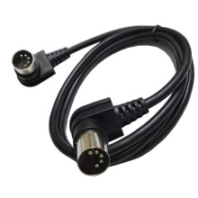 DX62 Double 90 Degree Right Angled MIDI Cable DIN Plug Socket Audio Extension Cord Wire Male Din-5pin 1m