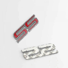 2025 3D Metal negru alb roșu logo SS emblemă auto Fender insigna portbagaj Decal compatibil cu Chevrolet Camaro SS autocolant accesorii