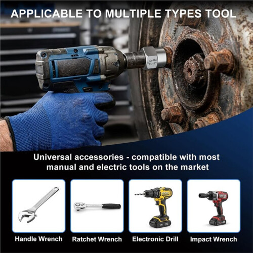 Bolt Extractor Kit, 15PCS Cr-Mo Steel Bolt Extractor Scoket Set for Rusted, Damaged, Round Bolt Nut Screw 1