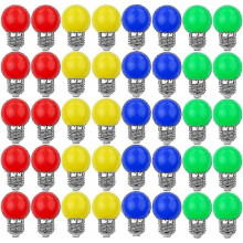 40x gekleurde LED-lampen E27 decoratieve en designverlichting 240 lumen AC220V-240V decoratielamp gemengde kleuren rood geel blauw groe