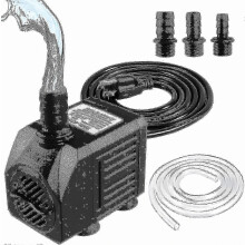 Pompa per fontana, pompa sommersa per acqua da 150 gph (8w 600 l/h), piccola pompa per fontana silenziosa con tubo flessibile da 3,3 pi