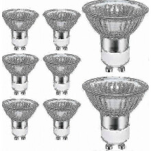 GU10 50W halogeen spotlampen, 8 stuks, 700LM, 3000K, warm wit, 220-240V