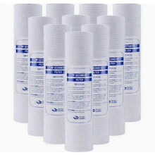 Confezione da 10 filtri universali per l'acqua in cotone PP. Filtro sedimenti in polipropilene. 1 ml