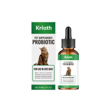 (60ml) Kriath Cat Probiotic Drops Daily Care for Intestinal Smoothness, Improves Soft Feces, Convenient for Feeding and Easy to Absorb
