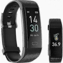 Fitness smartwatch met slaapanalyse en continue meting van lichaamstemperatuur en hartslag.