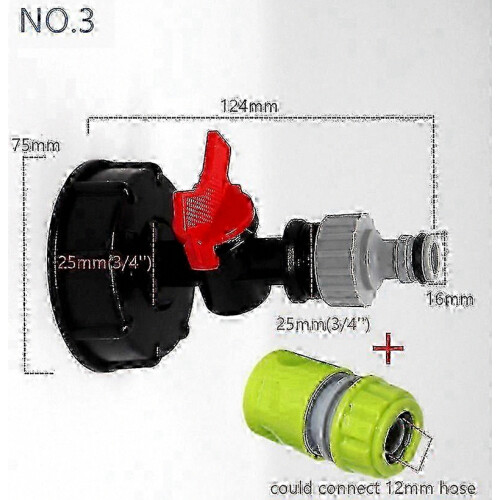 S60x6-sovitinventtiili 3/4" hanaliitännällä 1