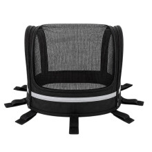 Bolsa Plegable para Cesta de Bicicleta para Mascotas Pequeñas - Transportín Delantero Desmontable para Gatos y Perros, Bolsa de Viaje Portátil para