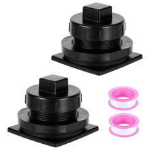 Stock Tank Drain Plug 2 Pack Kit for 100 150 Gallon Stock Tank Replacement