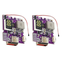 2PCS 22.5W Power Bank Bidirectional Fast Charging Module Circuit Board with Digital Type-C USB Support PD/QC4.0 3.0 VOOC
