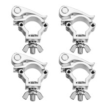 4 Pcs Quick Release Stage Lighting Clamps, Heavy Duty Aluminum Truss Clamp Hook, Light Mount for 32-35mm OD Pipe