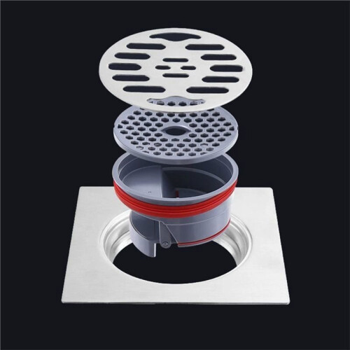 2pc Bathroom Large Caliber Gravity Hinge Floor Drain Core Straight Drainage Anti-Odor Deodorizing Floor Drain Inner Core 1