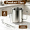 Conjunto com 4 Jarras de 591 Ml para Espumar Leite e 4 Canetas para Latte Art 7