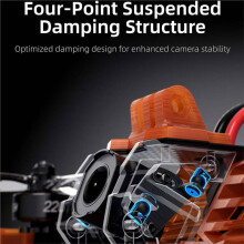 Voor GEPRC O4 Pro Camera Demping Upgrade Kit 7075 Aluminium Anti-Vibratie Mount voor O4 Air Unit Pro FPV Drone