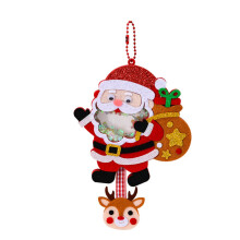 Weihnachtsgeschenk: Schaukel-Schlüsselanhänger aus Vliesstoff