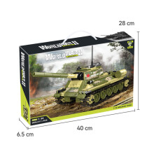 Kerstcadeau, militaire tank, winkelopening, klein bouwblokjesmodel, relatiegeschenk