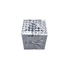 Colgante para decoración de árbol de Navidad, caja de regalo con mezcla de colores, bolsa de regalo de espuma navideña con lá