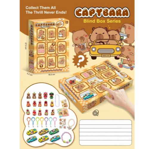 Kerstcadeau Capibala blind box grotmuziek