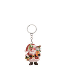 Weihnachts-Schlüsselanhänger aus Acryl, 2D-Design, neue Weihnachtsdekoration für Rucksack und Rucksack