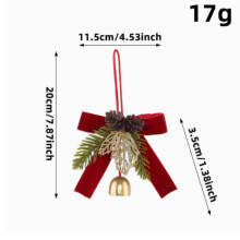 Nuevos lazos navideños, campanas, colgantes, adornos navideños, coronas festivas, decoración para el ambiente familiar.