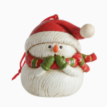 Drei Anhänger aus Kunstharz mit Kreuzrand, Weihnachtsmotiv (ohne Schneemann) – Weihnachtsgeschenk