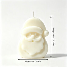 Set di candele natalizie di Babbo Natale, idea regalo e decorazione creativa per la casa.